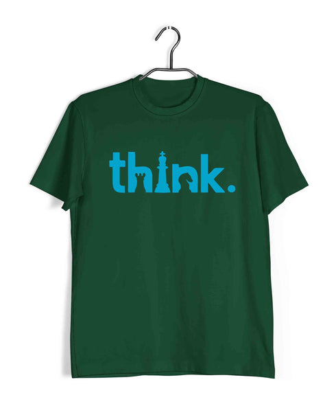 Chess THINK Sports Casual Graphic Printed T-Shirt for Men